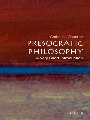 cover image of Presocratic Philosophy